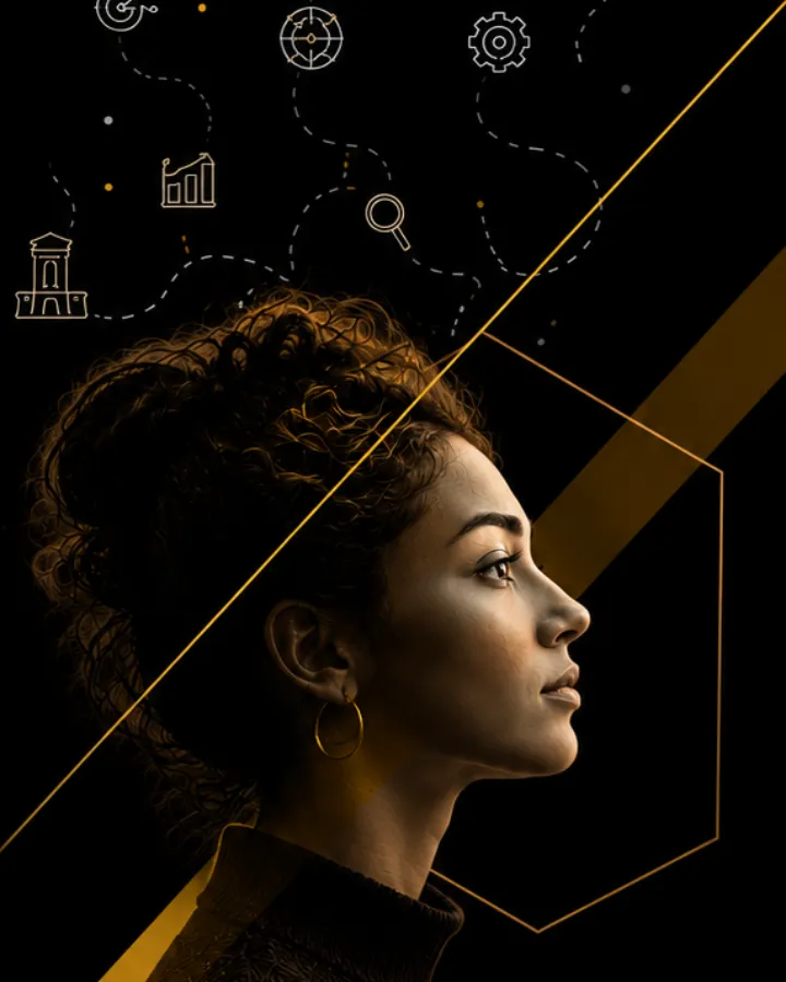 A student considering education and career directions